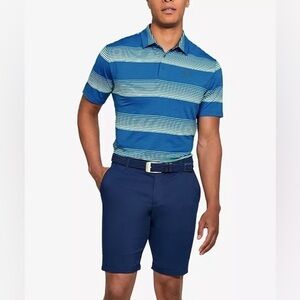 Under Armour Men's Playoff Performance Ombre Striped Golf Polo - Size Small